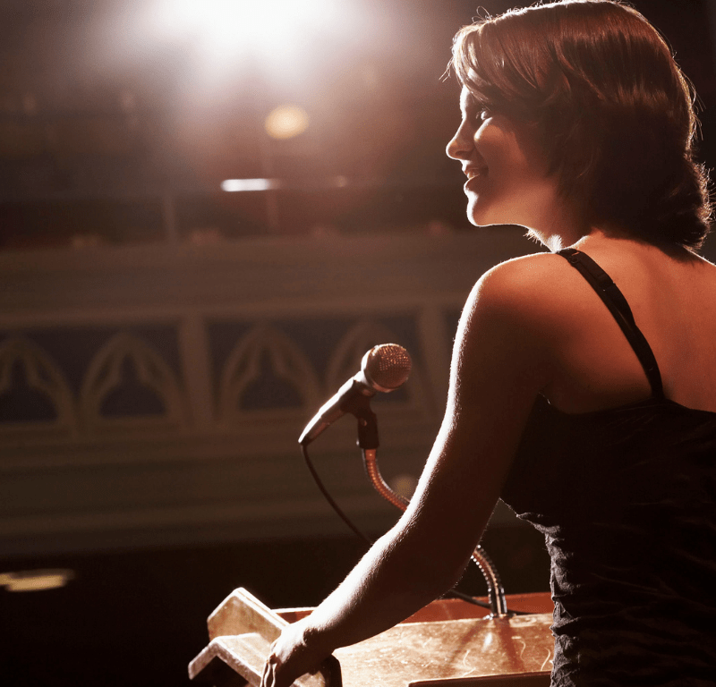 L'art du pitch - femme discours